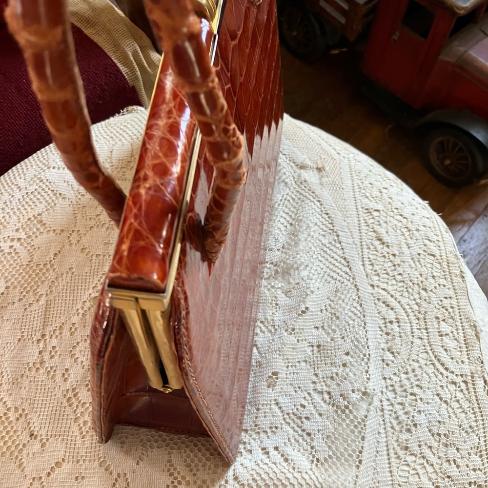 Vintage crocodile handbag - Picture 5 of 7